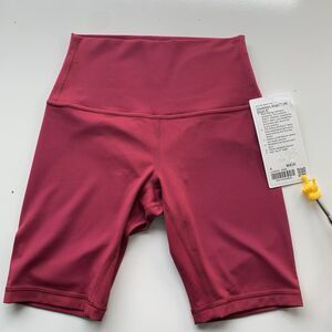 NWT Rare Lululemon Align HR Short 8" Pomegranate Size 4